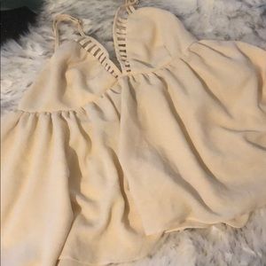 Beautiful creamy beige boho chic top